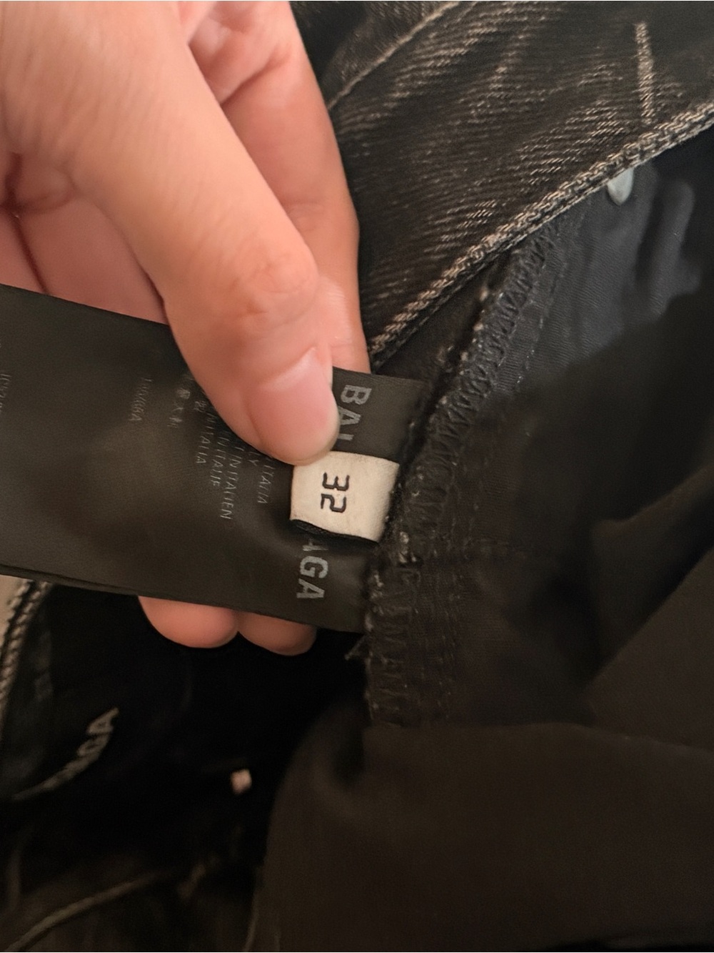 Balenciaga Black Logo-Trim Denim Jeans - Picture 3 of 3
